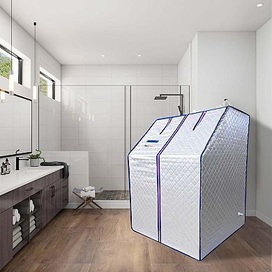 Mondawe Portable Steam Sauna,With High-Power Steamer And Waterproof&Foldable Steam Hood