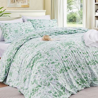 3 pc Luxury Cool Duvet Cover & Sham Set