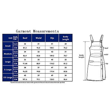 Women's Adjustable Strap Overall Dress