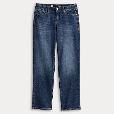 Juniors' SO® Low Rise '90s Straight Jeans