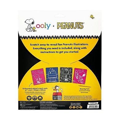 Ooly Peanuts 12-pc. Scratch Art Kit & Wooden Scratch Tool