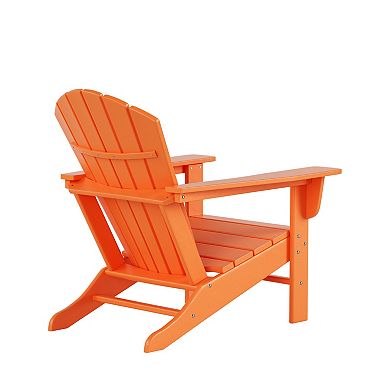 Westintrends Outdoor Adirondack Chair With Ottoman