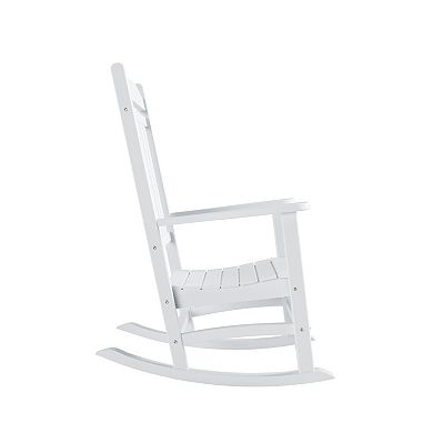 Westintrends Outdoor/patio Poly Classic Porch Rocking Chair