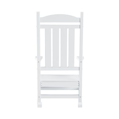 Westintrends Outdoor/patio Poly Classic Porch Rocking Chair