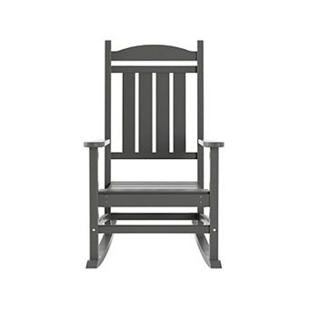 Westintrends Outdoor/patio Poly Classic Porch Rocking Chair