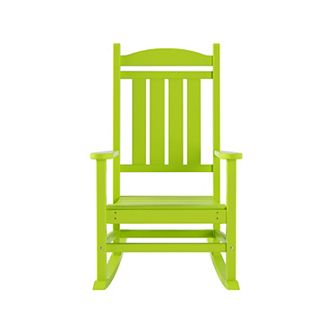Westintrends Outdoor/patio Poly Classic Porch Rocking Chair