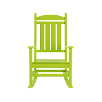 Westintrends Outdoor/patio Poly Classic Porch Rocking Chair
