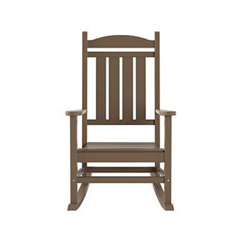 Westintrends Outdoor/patio Poly Classic Porch Rocking Chair