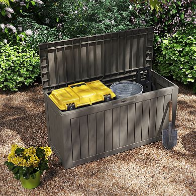 75-Gallon Wheeled Storage Bin Heavy Duty Plastic Lid for Home Garage Closet​