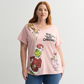 Plus Size Dr Suess The Grinch & Friends Graphic Tee