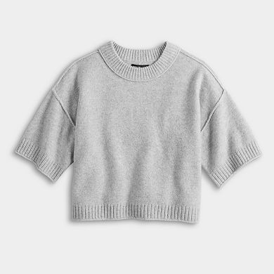 Women's Simply Vera Vera Wang Luxe Cashmere Blend Short Sleeve Sweater