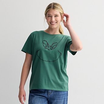 Women's Dr. Suess The Grinch Face Graphic Tee