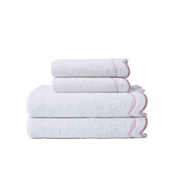 Peri Scallop 4 pc Bath and Hand Towel Set