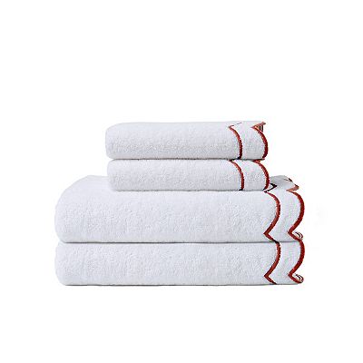 Peri Scallop 4-piece Bath and Hand Towel Set