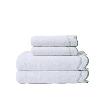 Peri Scallop 4 pc Bath and Hand Towel Set