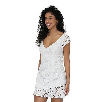 Drifting Slowly Lace Mini Dress