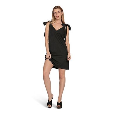 Burning Love Tie Shoulder Mini Dress