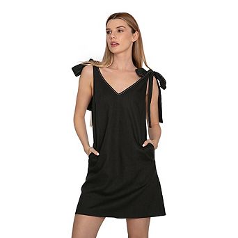 Burning Love Tie Shoulder Mini Dress