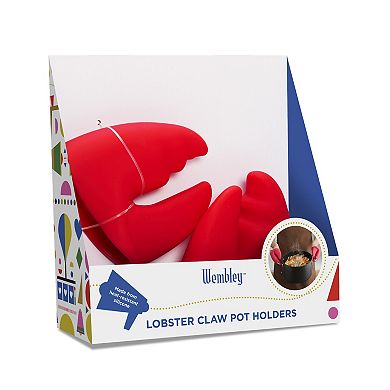 Wembley Silicone Lobster Pot Holder 2-pc. Set