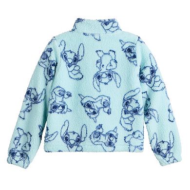 Girls 7-16 Disney's Lilo & Stitch Cute Pose Full Zip Woobie Jacket
