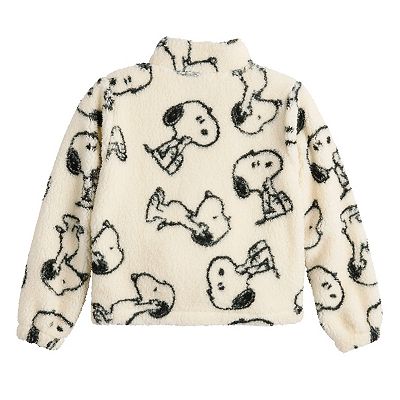 Girls 3-16 Peanuts Snoopy Poses Full Zip Woobie Jacket