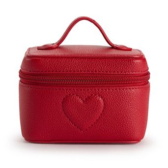 LC Lauren Conrad Top Handle Coin Pouch With Heart Design
