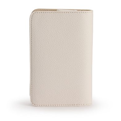 LC Lauren Conrad Ace of Hearts Book Coin Pouch With Floral Heart Design