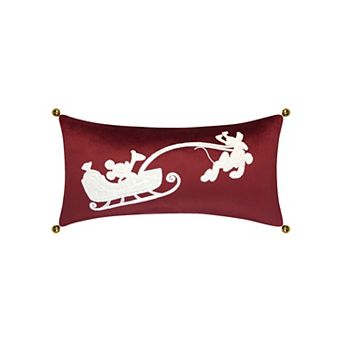 St. Nicholas Square® Disney Velvet Sleigh Decorative Pillow