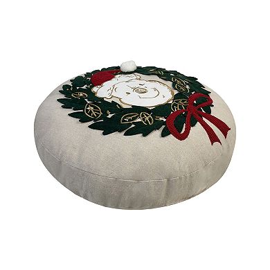 St. Nicholas Square Disney's Winnie The Pooh Wreath Round Decorative Pillow