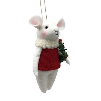 St. Nicholas Square® Felted Holiday Mouse Christmas Ornament