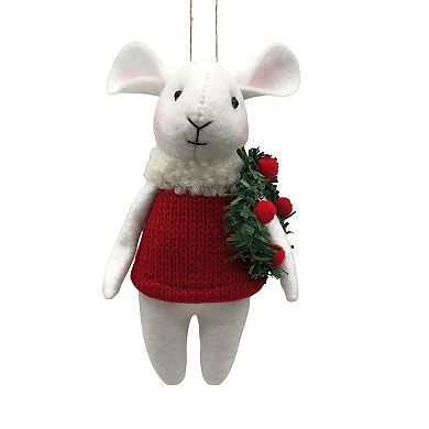 St. Nicholas Square® Felted Holiday Mouse Christmas Ornament
