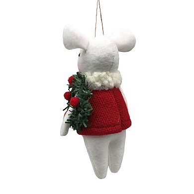 St. Nicholas Square® Felted Holiday Mouse Christmas Ornament