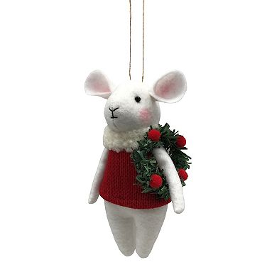 St. Nicholas Square® Felted Holiday Mouse Christmas Ornament