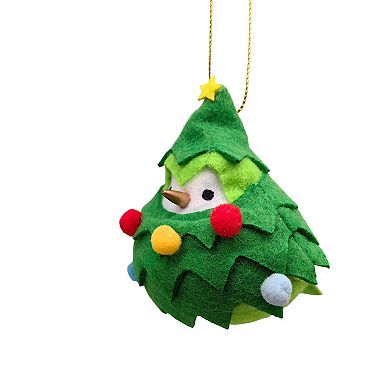 St. Nicholas Square® Fabric Bird Christmas Ornament Dressed as a Tree