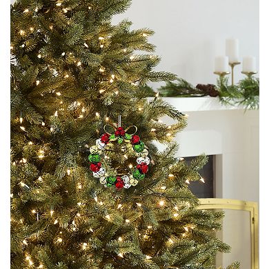 St. Nicholas Square Iron Jingle Bell Christmas Ornament with Loop for Hanging