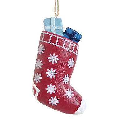 St. Nicholas Square® Paper Pulp Holiday Stocking Christmas Ornament