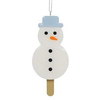 St. Nicholas Square® Epoxy Snowman Frozen Dessert Christmas Ornament