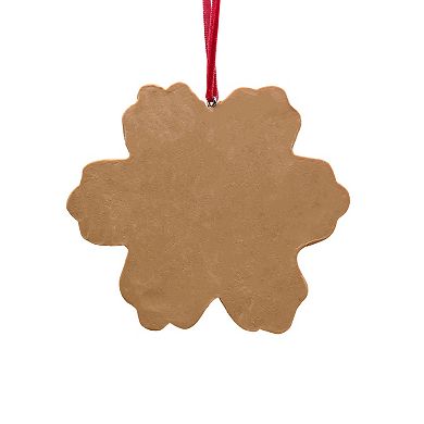 St. Nicholas Square® Clay Gingerbread Snowflake Christmas Ornament
