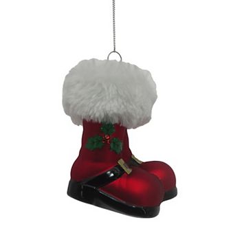 St. Nicholas Square® Mixed Media Santa Boots Christmas Ornament