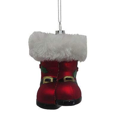 St. Nicholas Square® Mixed Media Santa Boots Christmas Ornament