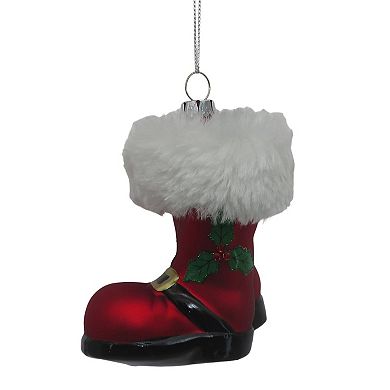 St. Nicholas Square® Mixed Media Santa Boots Christmas Ornament