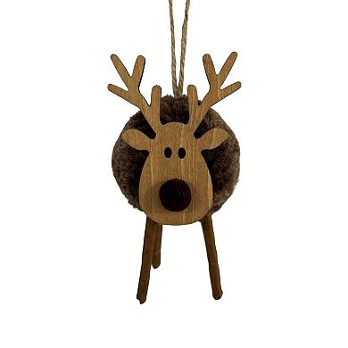 St. Nicholas Square® Mixed Material Reindeer Christmas Ornament