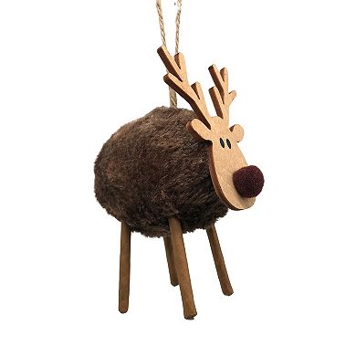 St. Nicholas Square® Mixed Material Reindeer Christmas Ornament
