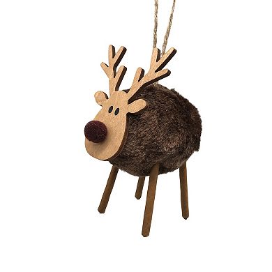 St. Nicholas Square® Mixed Material Reindeer Christmas Ornament
