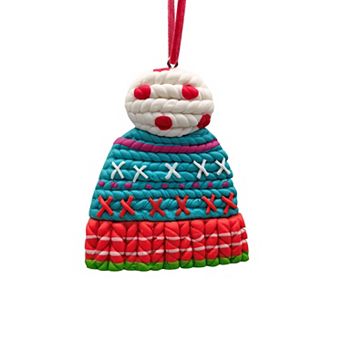 St. Nicholas Square® Clay Stocking Cap Christmas Ornament