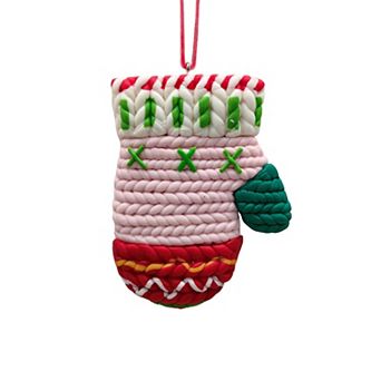 St. Nicholas Square® Clay Mitten Christmas Ornament