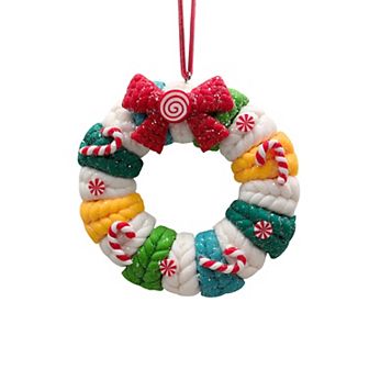 St. Nicholas Square® Clay Wreath Christmas Ornament