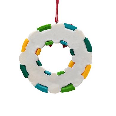 St. Nicholas Square® Clay Wreath Christmas Ornament