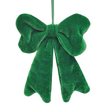 St. Nicholas Square® Velvet Fabric Bow Christmas Ornament