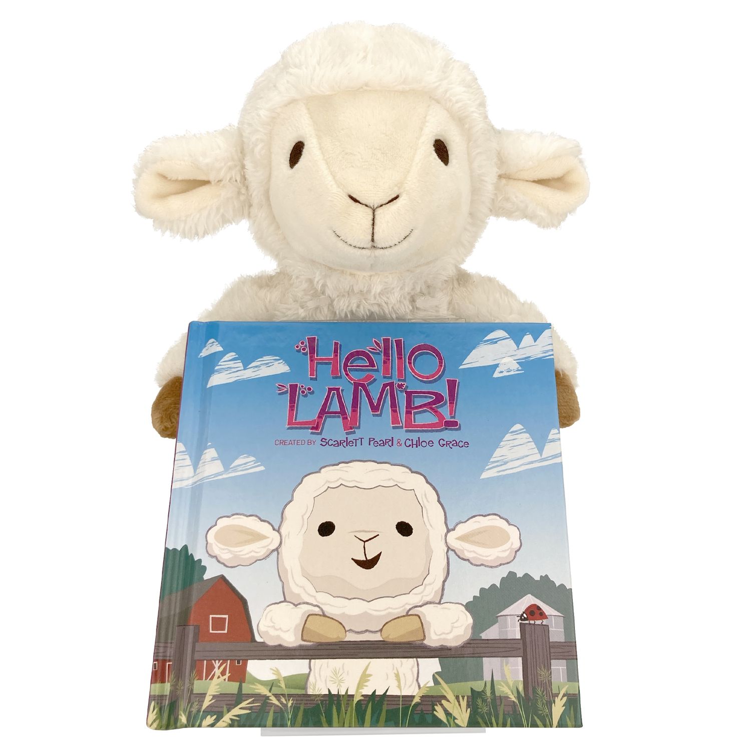 Детские мягкие игрушки Kohl's Cares Hello Lamb Plush Toy & Book Bundle — фото 2